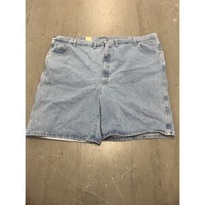 Wrangler Men's 54x10 Denim Carpenter Shorts Relaxed Fit Workwear Blue Jeans